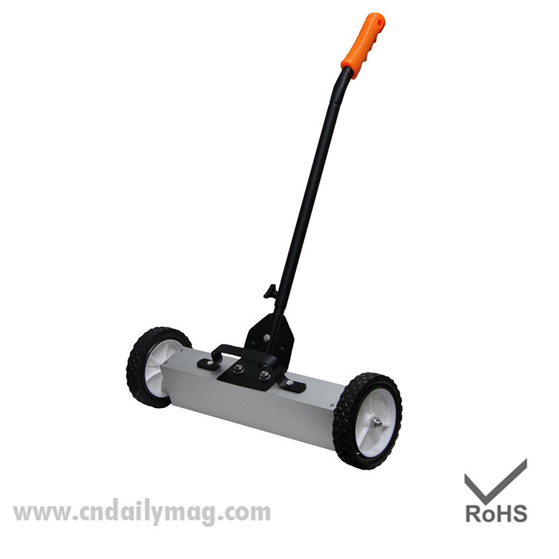 Magnetic Road Sweeper With Wheels Claw Pickup Tool
